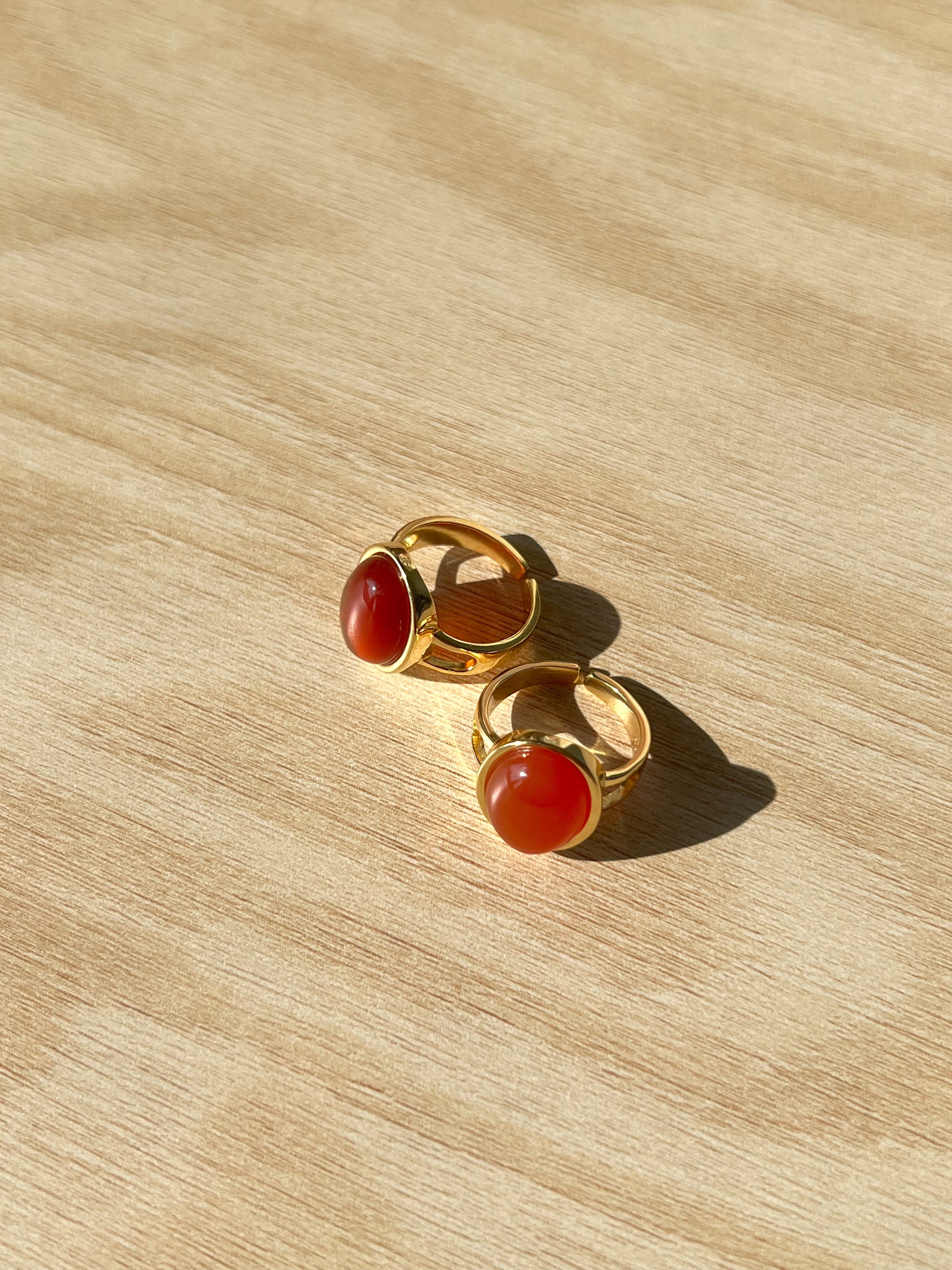 Bague en cornaline