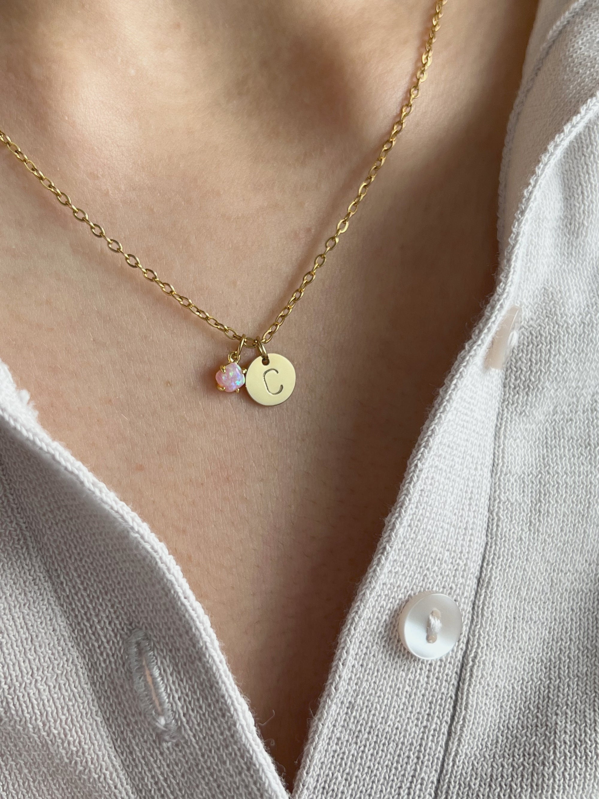 Collier Amoureux d'Opale