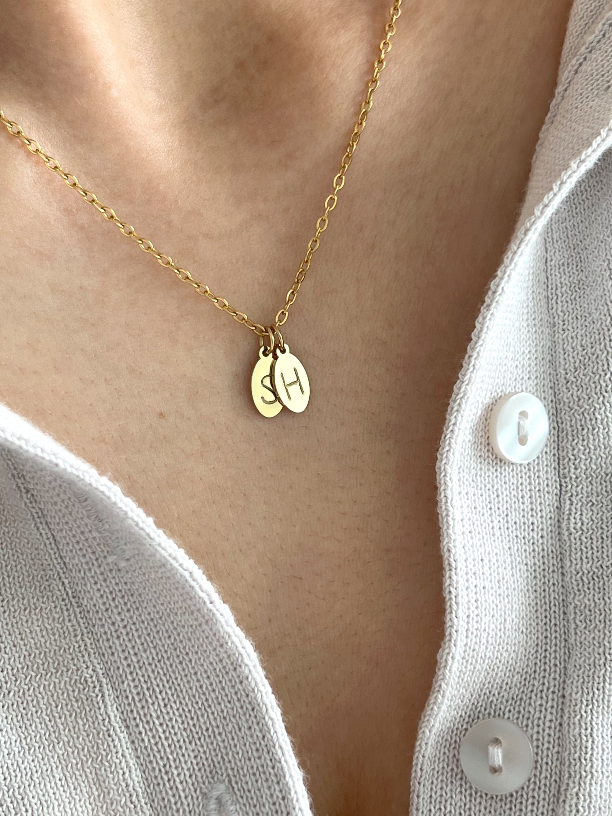 Collier à double ovales