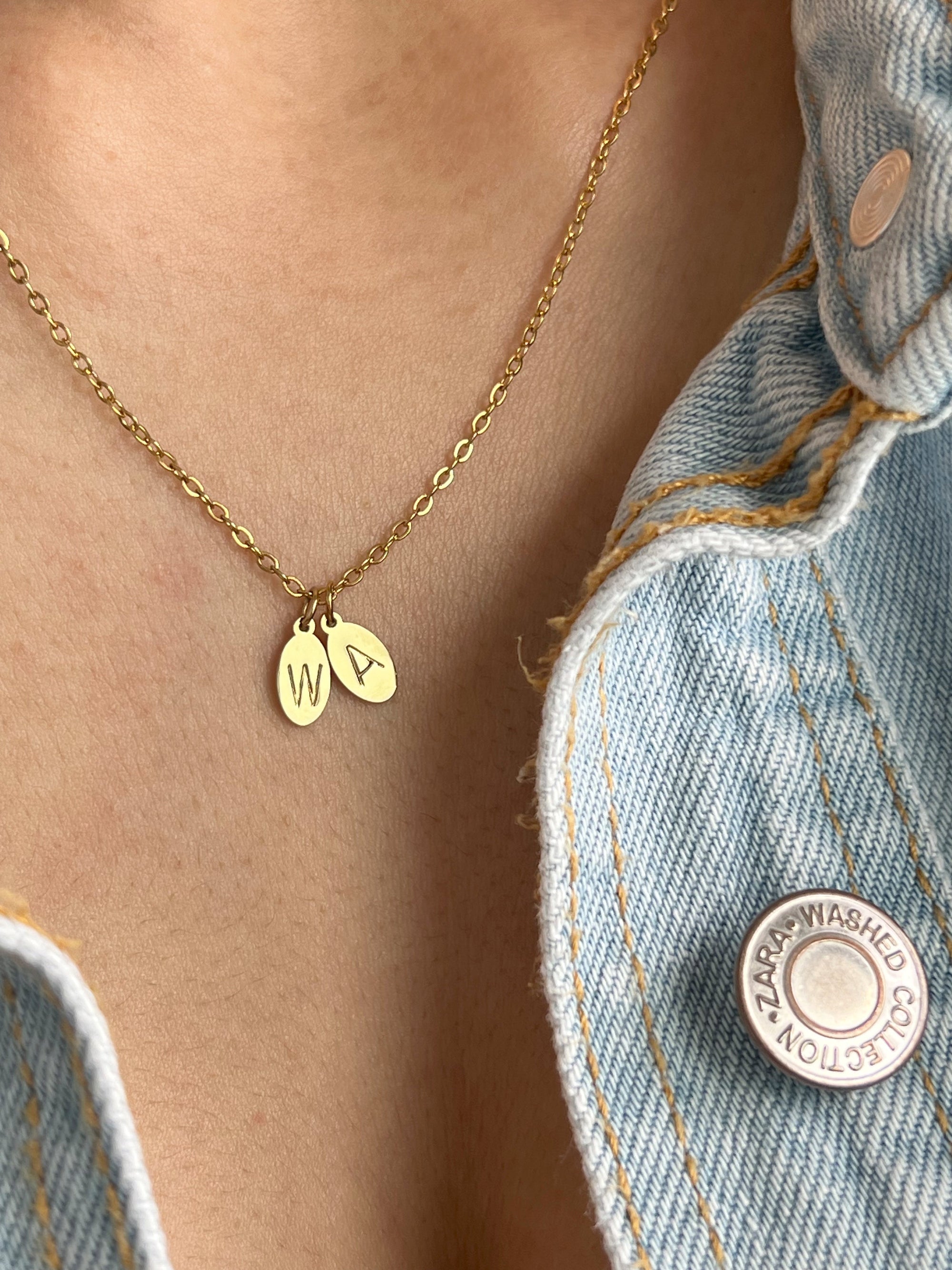 Collier à double ovales