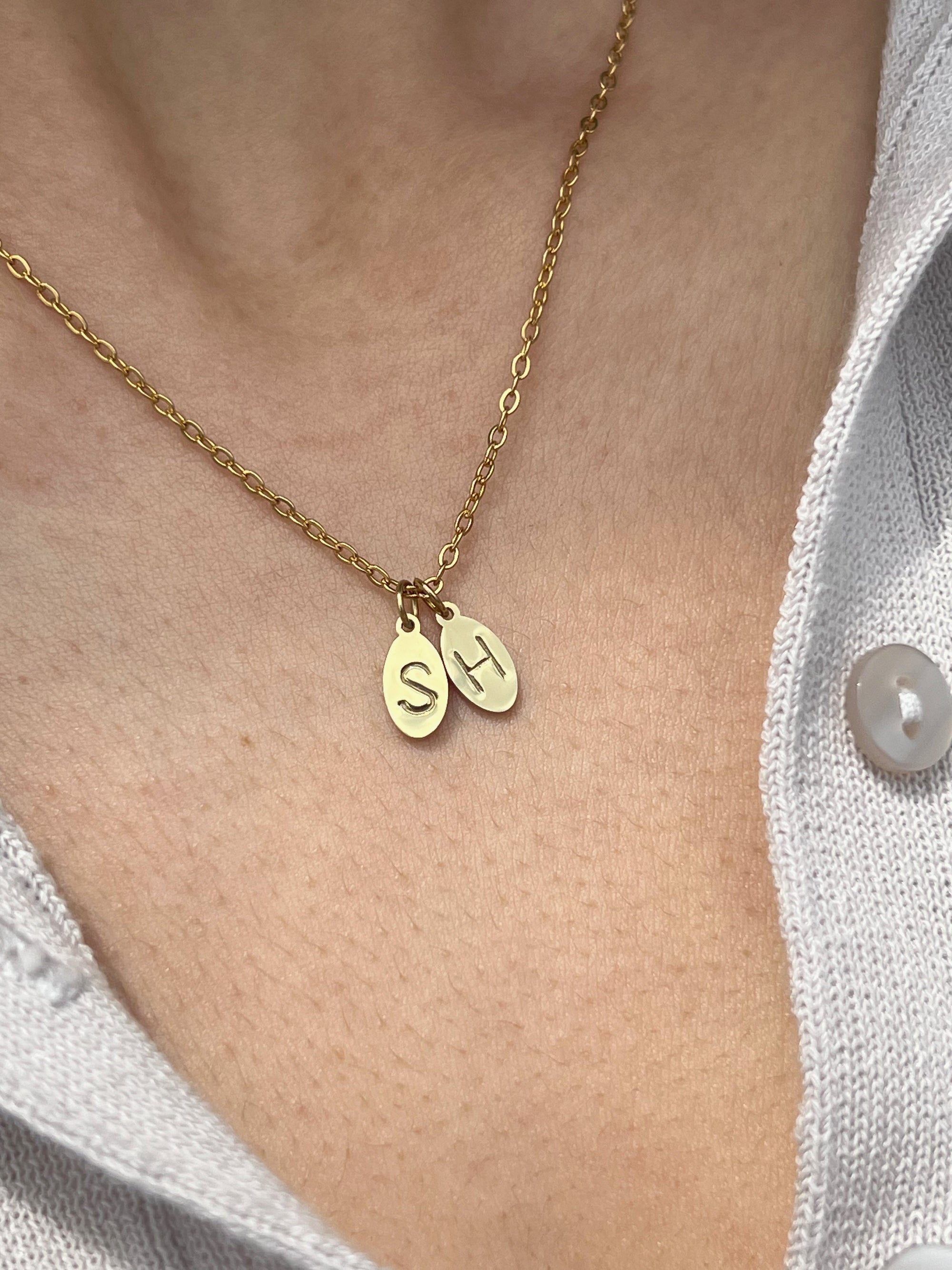 Collier à double ovales