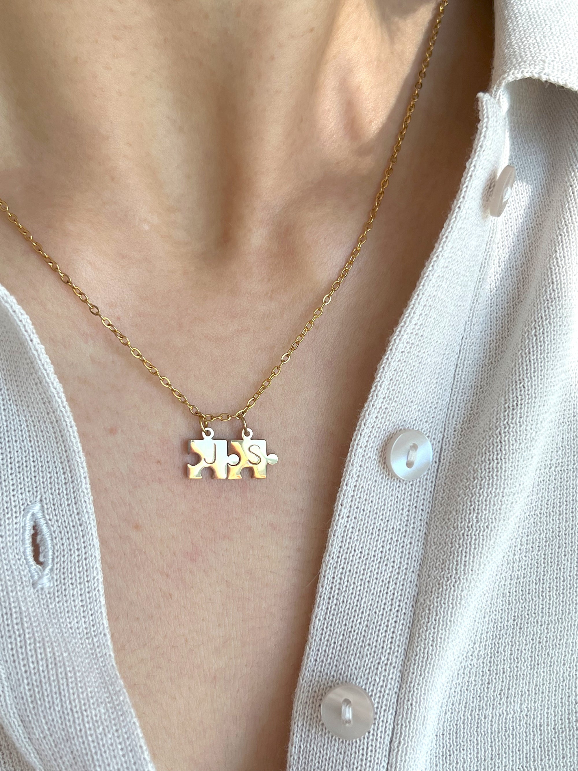 Collier à Double Puzzle