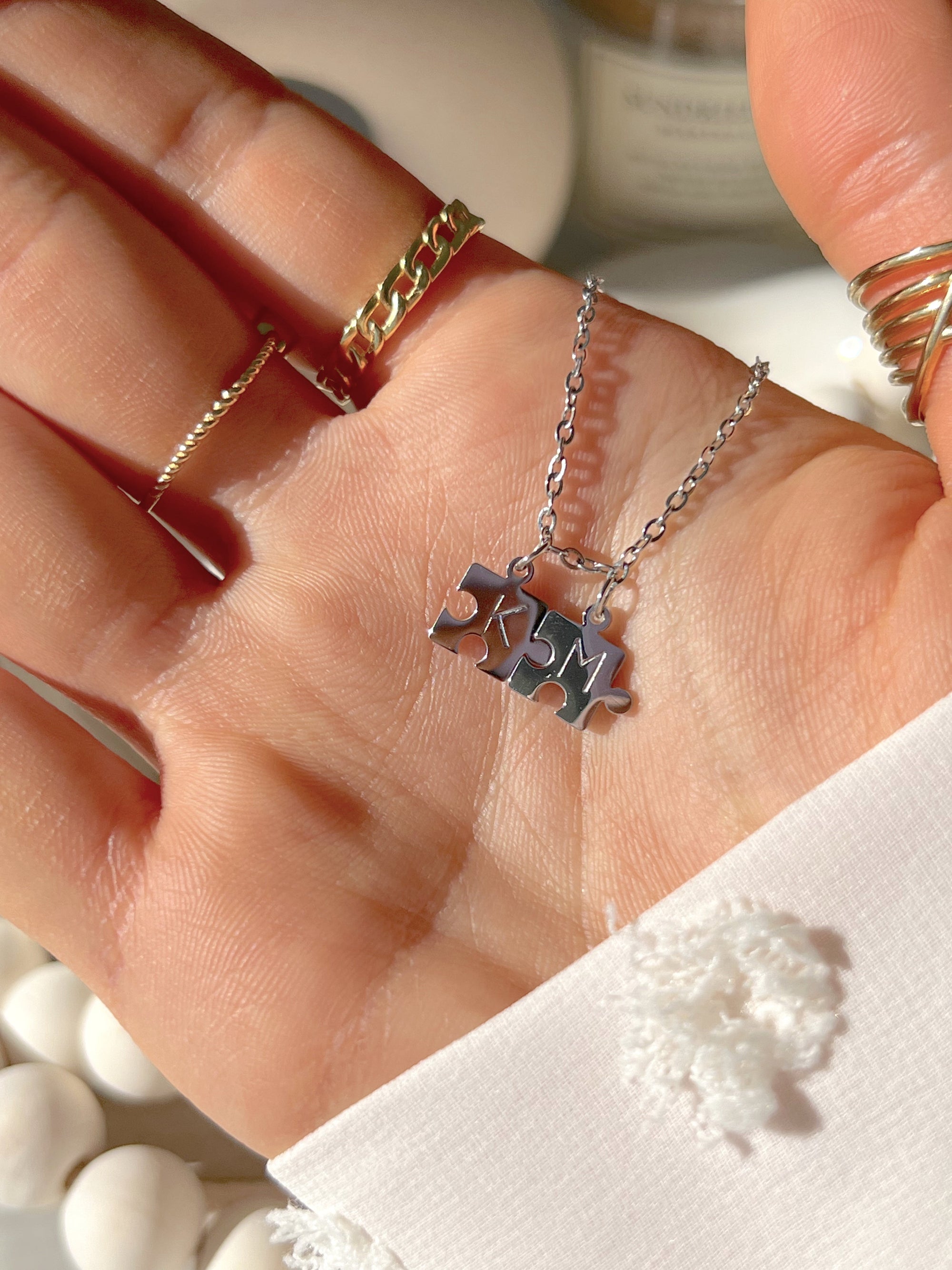 Collier à Double Puzzle