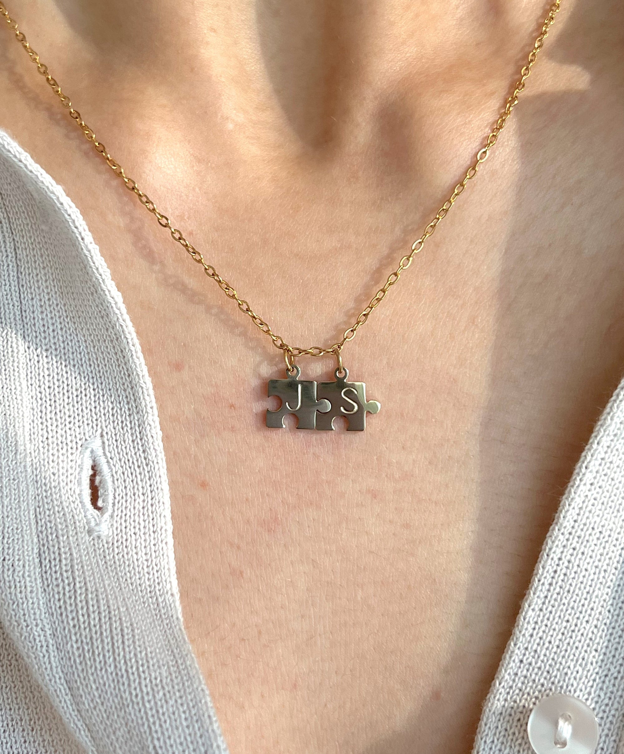 Collier à Double Puzzle